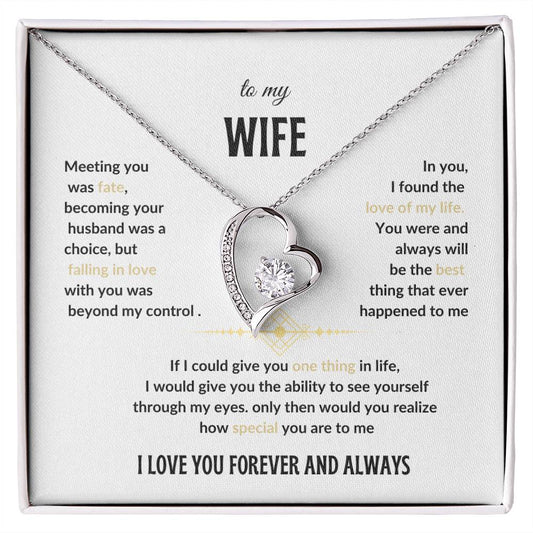 Forever Love Necklace - A Timeless Gift for Your Wife