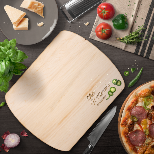 Personalized Family  Cutting Board - Wedding, Housewarming, and Special Occasion Gift