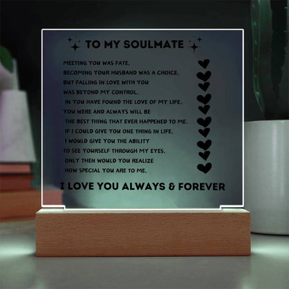 Life Without You Is Unimaginable Night Lamp – Soulmate Gift for Special Occasions