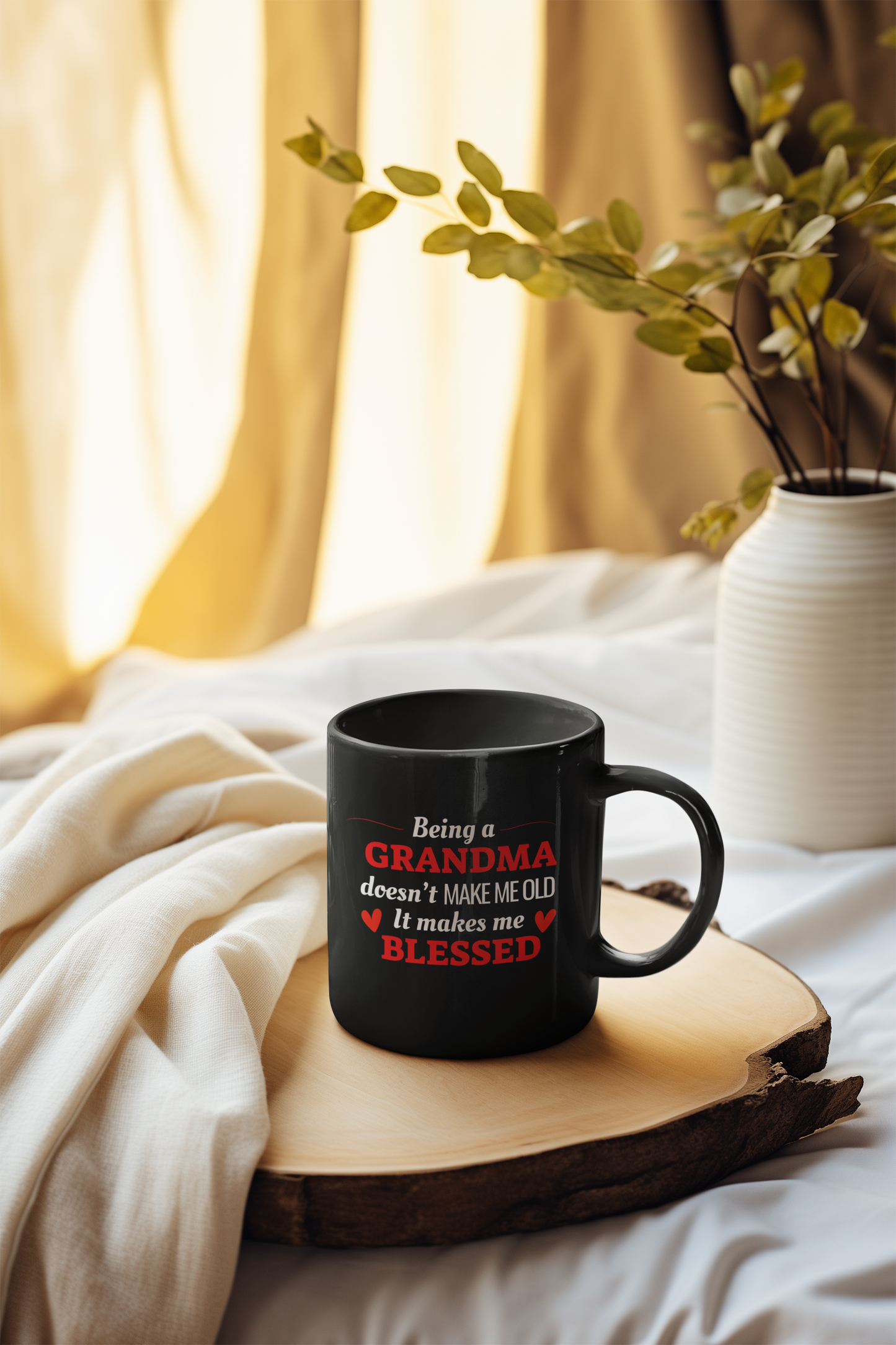 Heartfelt "Being a Grandma Doesn't Make Me Old" Ceramic Mug – Ideal for Birthdays or Christmas