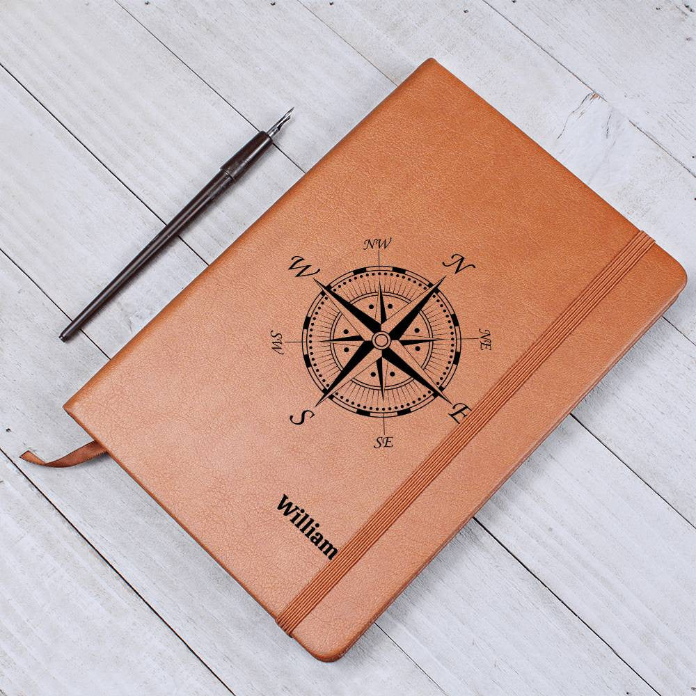 Chart Your Course – Personalized Compass Rose Journal for Christmas, Birthdays, and More