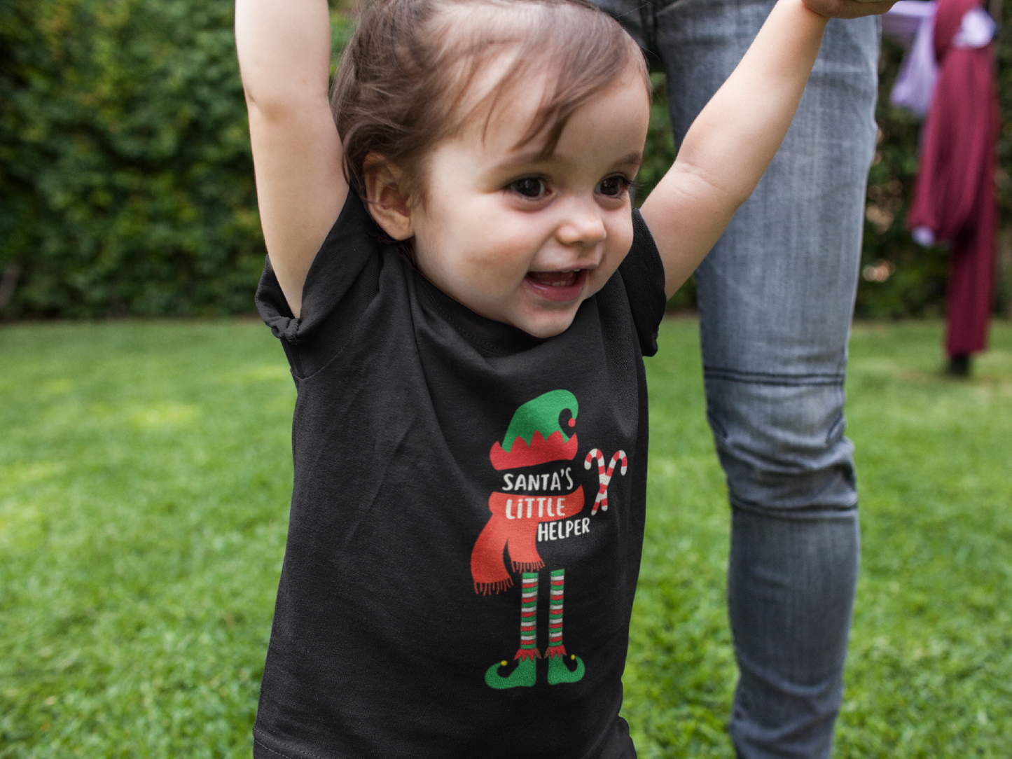 Santa's Helper Onesie, Jumper, and Baby T-Shirt - Adorable Holiday Baby Apparel!