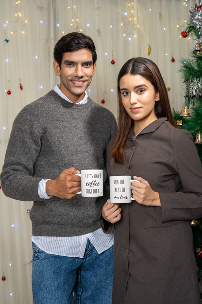 Let's Have Coffee... For  the Rest of Our Lives Mug Set - Perfect Gift for Couples