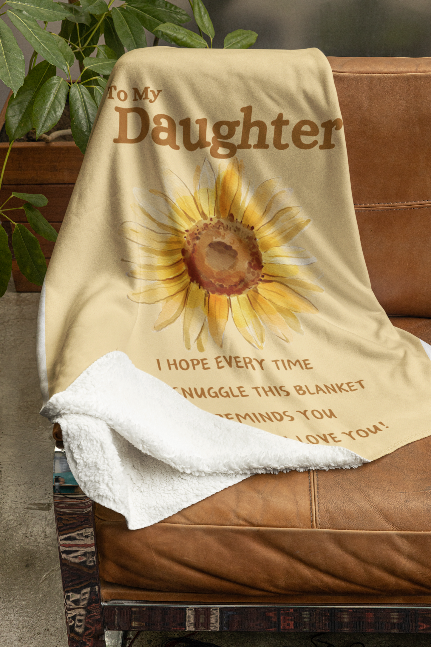 Warm and Cozy Sunflower Blanket  – Ideal Christmas Gift for Daughter