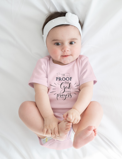 Proof That God Answers Prayers Onesie - Celebrate Faith with Style!