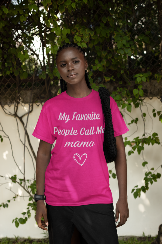 Heartwarming Gift: "My Favorite People Call Me Mom" T-Shirt