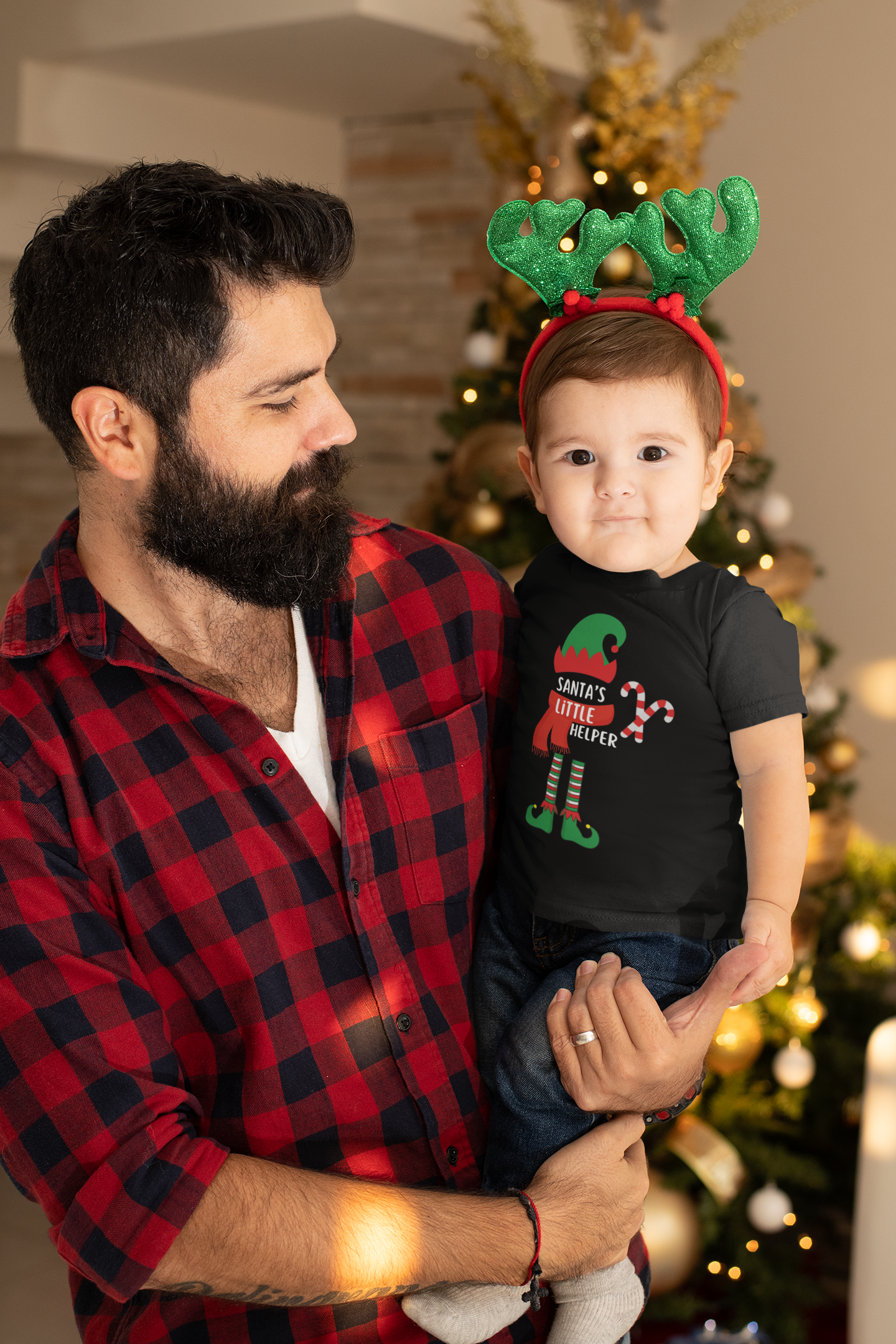 Santa's Helper Onesie, Jumper, and Baby T-Shirt - Adorable Holiday Baby Apparel!